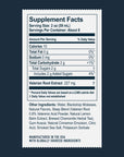 Supplement facts label for Driftology Chamomile Nightcap non-alcoholic beverage