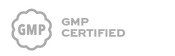GMP Certified logo in gray on a white background