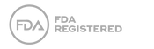 FDA Registered logo in gray on a white background